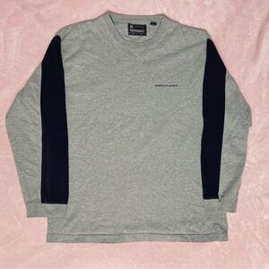 American Eagle Performance Grey & Black Long Sleeve Sweatshirt – Size Medium